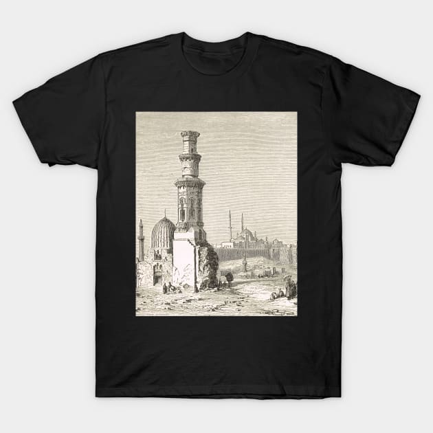 Tombs of the Caliphs & Citadel of Cairo T-Shirt by artfromthepast